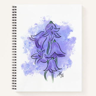 ホタルブクロの花ノート ノートブック