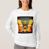 ホタルベクトルイラストレーションTシャツT Tシャツ (正面)