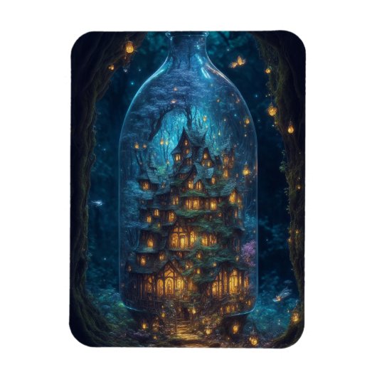 ホタルヴィレッジ |ファンタジーデジタルアート マグネット (縦)