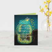 ホタル勇気付けられるグリーティングカード カード (黄色い花)