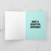 ホタル及びフレーミング用ガール誕生日カード サンキューカード (内部)