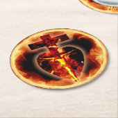 ホタル熱病 ラウンドペーパーコースター (アングル)