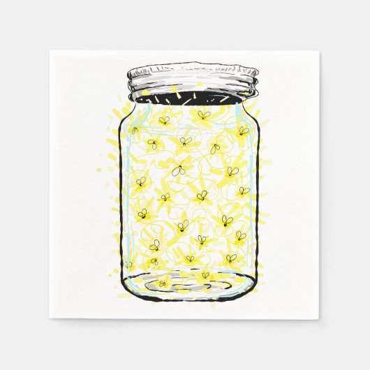 ホタル熱 スタンダードカクテルナプキン (正面)