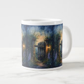 ホタル空の下の魅惑のガーデンゲート ジャンボコーヒーマグカップ (正面右)
