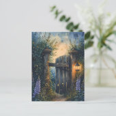 ホタル空の下の魅惑のガーデンゲート ポストカード (スタンド正面)