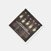 ホタル素朴バーンウッドメイソンの結婚ナプキン スタンダードカクテルナプキン (角)