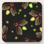 ホタル虫 | Moth Corkコースターセット コースター (正面)