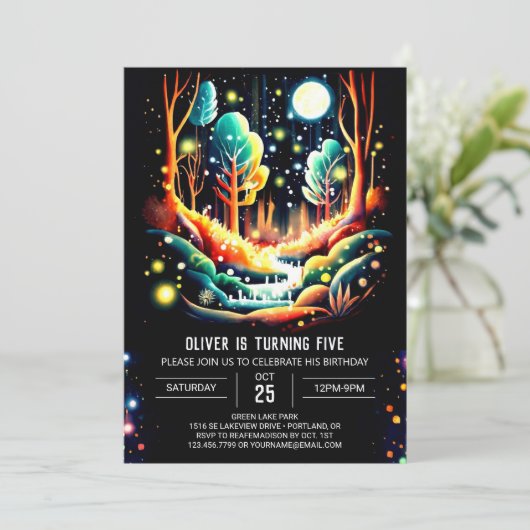 ホタル誕生日 招待状 (スタンド正面)