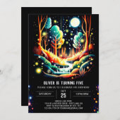 ホタル誕生日 招待状 (正面/裏面)