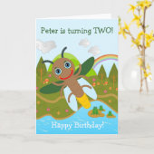 ホタル願いハッピーバースデー カード (黄色い花)