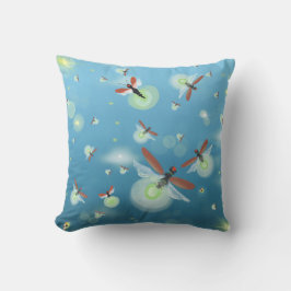 ホタル風のオンブレブルーの夏 アウトドアクッション