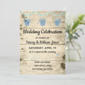 ホタル&ストリングライト結婚ズお祝い 招待状 (スタンド正面)