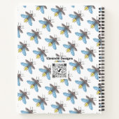 ホタル（パターン白） – ノートブック (裏面)