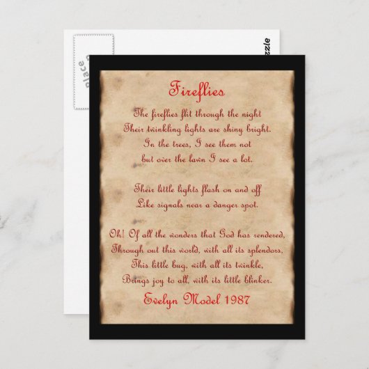 ホタル ポストカード (正面/裏面)