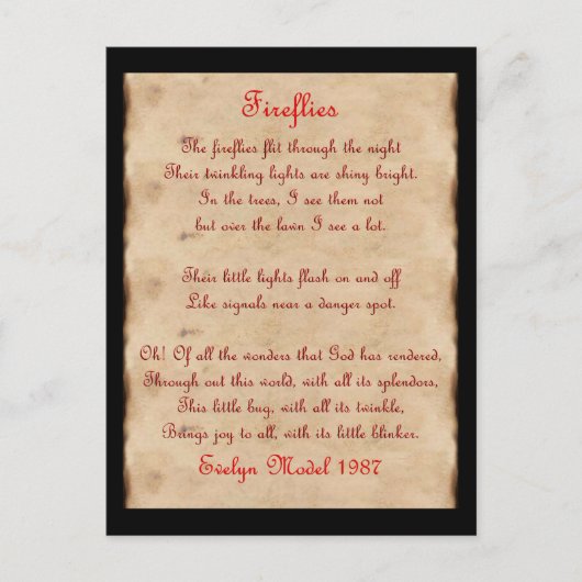 ホタル ポストカード (正面)