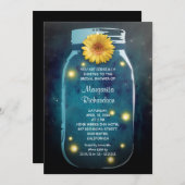 ホタル&メイソンジャーお洒落ブライダルシャワー 招待状 (正面/裏面)