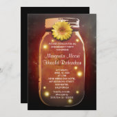 ホタル&メイソンジャーお洒落婚約パーティ 招待状 (正面/裏面)