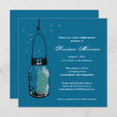 ホタル&メイソンジャーブライダルシャワー 招待状 (正面/裏面)