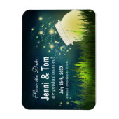 ホタル+メイソンジャー  rustic night デート マグネット (縦)