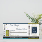 ホタル/メイソンボーディングパス結婚式招待状 招待状 (スタンド正面)