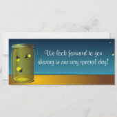 ホタル/メイソンボーディングパス結婚式招待状 招待状 (裏面)