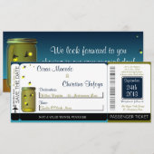 ホタル/メイソンボーディングパス結婚式招待状 招待状 (正面/裏面)