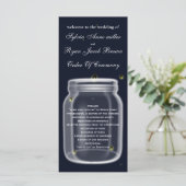 ホタル・メイソン・ジャー・結婚式 プログラム (スタンド正面)