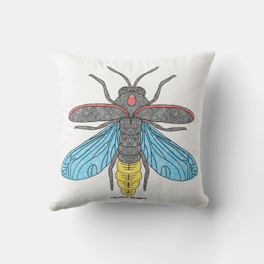 ホタル(独身の白) – 枕 (裏面)