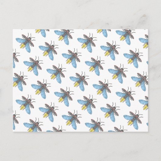 ホタル（白） – はがき (正面)