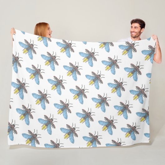 ホタル（白） -フリースブランケット フリースブランケット (インサイチュ)