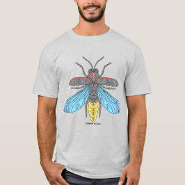 ホタル(鮮やか) - メンズライトTシャツ Tシャツ