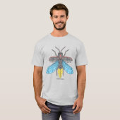 ホタル(鮮やか) - メンズライトTシャツ Tシャツ (正面フル)