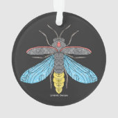 ホタル（黒） – アクリルオーナメント オーナメント (裏面)