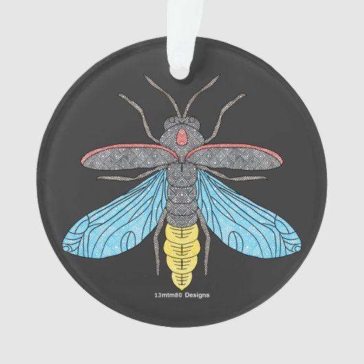 ホタル（黒） – アクリルオーナメント オーナメント (正面)