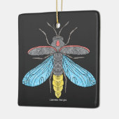 ホタル(黒) – セラミックオーナメント (左)