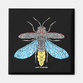 ホタル(黒) – マグネット (正面)