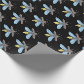ホタル（黒） – ラッピング紙 ラッピングペーパー (角)