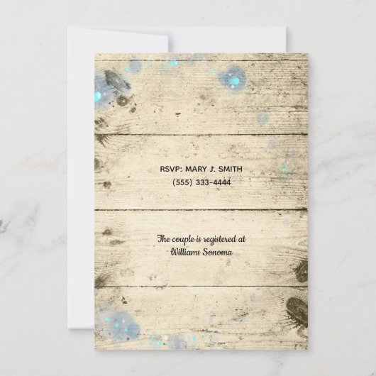 ホタルinジャース素朴ウェディングシャワー招待状 招待状 (裏面)