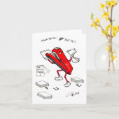 ホチキスの紙倉庫の誕生日カード カード (黄色い花)