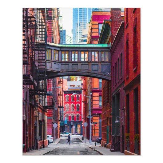 ホチキス止め通りブリッジ（大） フォトプリント            (正面)