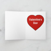 ホッおもしろいピーなバレンタインカエル挨拶 シーズンカード (内部)