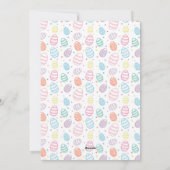 ホッおもしろいピーな復活祭すべてのバニーホワイト シーズンカード (裏面)