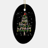 ホッおもしろいペットのクリスマスツリーのオーナメントの装飾ギフト セラミックオーナメント (右)