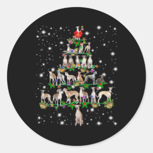 ホッおもしろいペットのクリスマスツリーのオーナメントの装飾ギフト ラウンドシール
