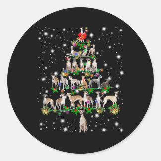 ホッおもしろいペットのクリスマスツリーのオーナメントの装飾ギフト ラウンドシール