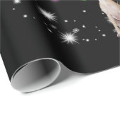 ホッおもしろいペットのクリスマスツリーのオーナメントの装飾ギフト ラッピングペーパー (ロールコーナー)