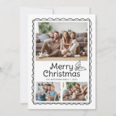 ホッお洒落トドードルフレーム写真クリスマス シーズンカード (正面)