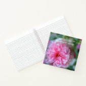 ホッかわいらしチピンクの花と引用文 ノートブック (内部)