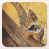 ホッつるド…ラオス，ビエンチャンのナガ スクエアペーパーコースター (正面)