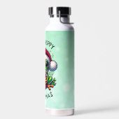 ホッとしたクリスマスを過ごす | Frog Pun ウォーターボトル (左面)